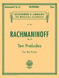 Ten Preludes Op. 23 piano sheet music cover